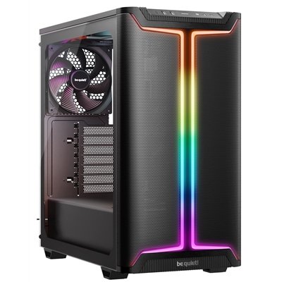 be quiet! BGW50 Pure Base Pro 501 DX Full Tower Gaming Case, 1 x USB Type-C / 4 x USB 3.0, Tempered Glass Front Window Panel, 2 x Pure Wings Fans, Integrated ARGB Lighting, ATX / M-ATX / Mini-ITX Compatible