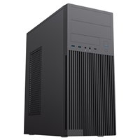 CiT Academy Mid-Tower Office PC Case With USB Type C and 80mm Rear Black Fan and 500W Power Supply Included - Image 2
