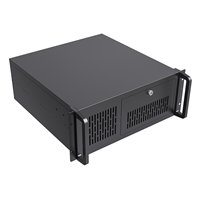 CiT 4U Rackmount Server Case 500mm, Heavy-Duty Industrial Chassis with Lockable Front Door, Supports ATX/mATX, 8x Internal HDD Bays for Massive Storage, Black - Image 2