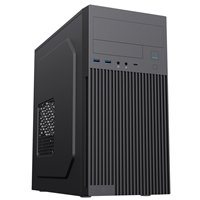 CiT Mentor Micro-ATX Office PC Case With USB Type C and 80mm Rear Black Fan Included - Image 2