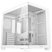 DeepCool CG530 Dual-Chamber Computer Case, Tempered Glass Panels, Advanced Cooling Support, Exceptional Cable Management, White - Image 2