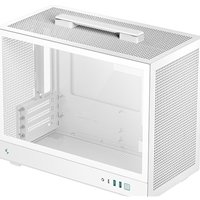 DeepCool CH160 PLUS Micro-ATX Mini Tower PC Case, Tempered Glass, Mesh Airflow Design, 240mm Radiator Support, USB-C & USB 3.0 Front I/O, GPU up to 342mm, White - Image 2
