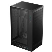 DeepCool CH270 Digital Micro-ATX Case, Mini-Tower PC Case with Tempered Glass Side Panel, USB-C Port, High Airflow Support for 360mm Radiator, ATX PSU, Black - Image 2