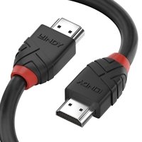 Lindy 36471 1m HDMI (M) 2.0 High Speed Black Line 4096x2160@60Hz Cable with Ethernet - Black - Image 2