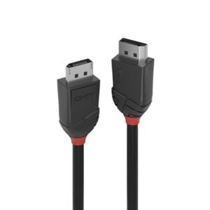 Lindy 36493 3m DisplayPort (M) 1.2 Black Line 4096x2160@60Hz Cable - Black