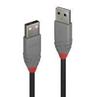 Lindy 36693 2m USB-A (M) 2.0 Anthra Line 480Mbps Cable - Black - Image 2