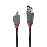 Lindy 36730 0.2m USB 2.0 Type A to Micro-B Cable, Anthra Line - Image 2