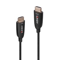 Lindy 38510 10m HDMI (M) 2.1 Anthra Line 7680x4320@60Hz / 3840x2160@120Hz Fibre Optic Hybrid Cable - Black - Image 2
