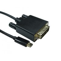 USB-C TO DVI 4k 30HZ 2 Meter Black Data Cable - Image 2