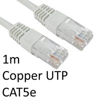 RJ45 (M) to RJ45 (M) CAT5e 1m White OEM Moulded Boot Copper UTP Network Cable - Image 2