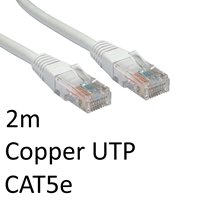 RJ45 (M) to RJ45 (M) CAT5e 2m White OEM Moulded Boot Copper UTP Network Cable - Image 2