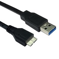 USB 3.0 A (M) to USB 3.0 Micro B (M) 0.75m Black OEM Data Cable - Image 2