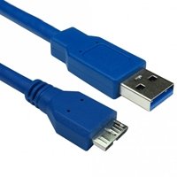 USB 3.0 A (M) to USB 3.0 Micro B (M) 0.75m Blue OEM Data Cable - Image 2