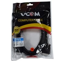 VCOM DVI-D (M) to DVI-D (M) (24+1 pin) 3m Black Retail Packaged Display Cable, Works with Flat Panel Displays, Digital CRT Monitors, Projectors, and HDTVs - Image 2