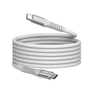 Verbatim Sync & Charge USB-C to USB-C 60W Magnetic Cable 120cm Grey, Supports PD 3.0 and QC 3.0