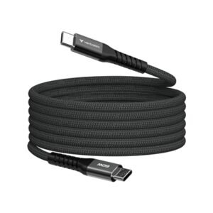 Verbatim Sync & Charge USB-C to USB-C 60W Magnetic Cable 120cm Black, Supports PD 3.0 and QC 3.0