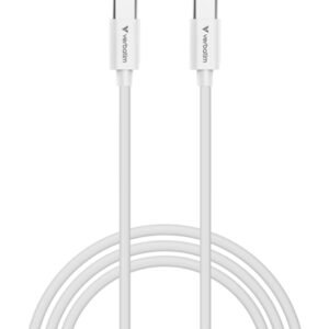 Verbatim Essentials Sync & Charge 3m USB-C to C Cable, 100W PD, 480Mbps, USB Power Delivery 3.0 Supports Up To 100W Fast Charging