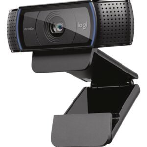 Logitech C920S HD Pro Webcam, Full HD 1080p/30fps Video Calling, Clear Stereo Audio, HD Light Correction, Privacy Shutter, Streaming, Works With Skype,Zoom,FaceTime - Black