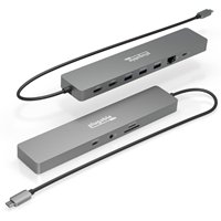 Plugable USBC-11IN1E 11 in 1 Portable USB-C Ethernet Docking Station - Image 2